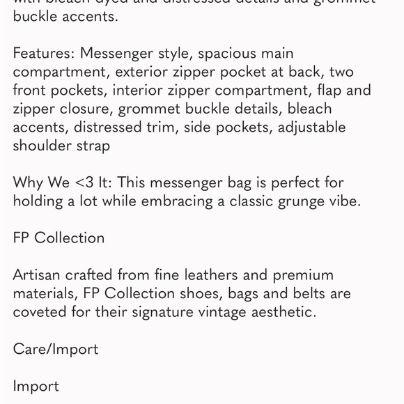 NWOT Free People Blue Crossbody Bag - Picture 2 of 7